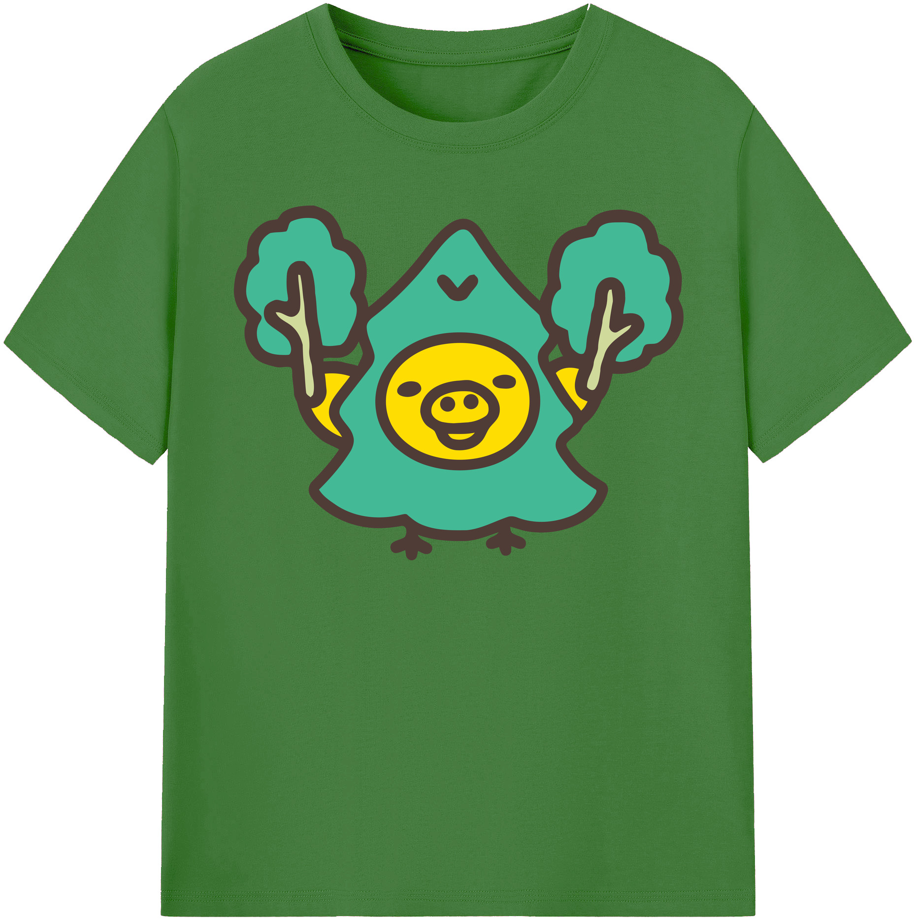 （画像用） リラックマ リラックマ キイロイトリ Rilakkuma Korilakkuma Kiiroitori レディースカジュアルプリントTシャツ（綿100％）